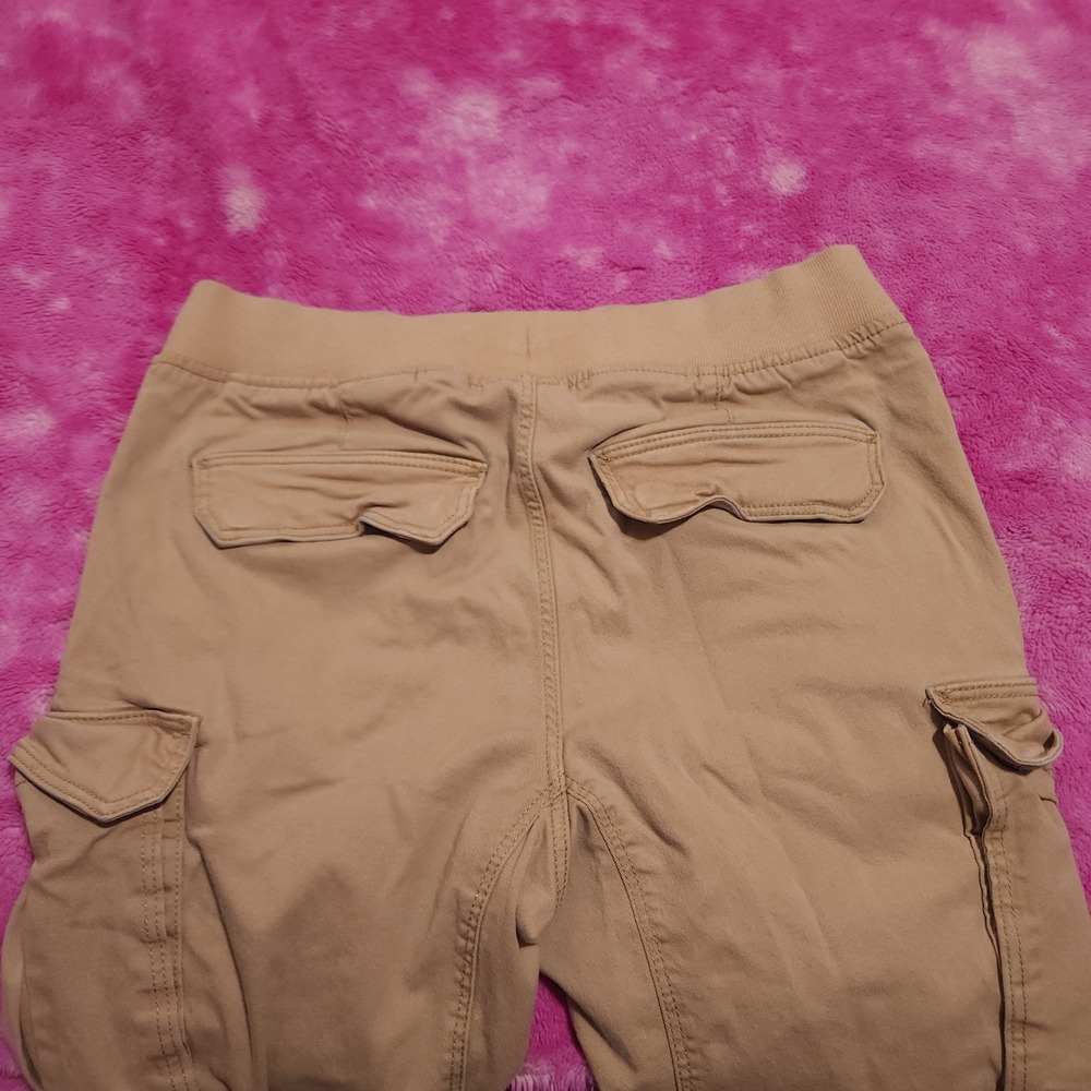 H&M Cargo Jogger Pants Women's Small Skinny Fit Tan Utility Joggers - Picture 11 of 13